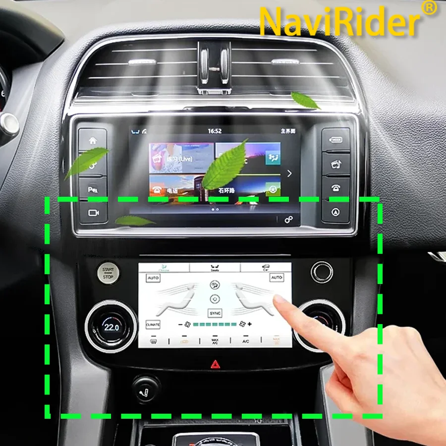 Pantalla LCD de Panel de CA de 7 "para Jaguar XF XFL XE XEL FPACE F PACE 2015-2020, tablero táctil de Control de asientos climáticos de aire acondicionado