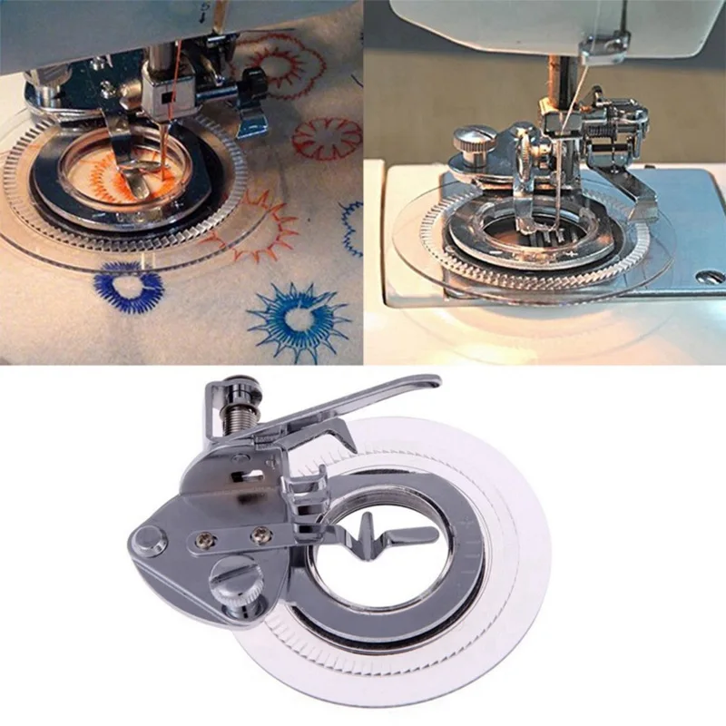 Sewing Machine Accessories Attachment Flower Stitch Embroidery Presser Foot For Round Snap On Circular Domestic Brother Singer