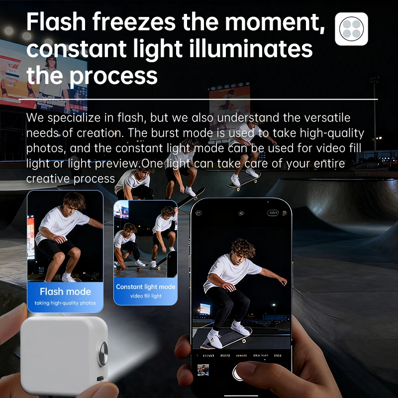 Mini LED Light Mobile Phone Selfie Light 1200nit For iPhone 17 16 15 14 Pro Max Pocket Light for Vlog Live Streaming Photography