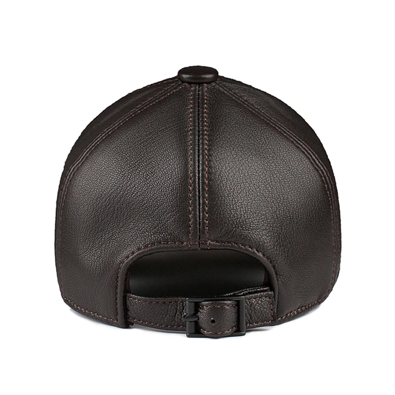 New 2022 Deluxe Top Quality Genuine Leather Man Women Hat Duck Tongue Sheep Skin Outdoor Leisure Baseball Caps Fashion