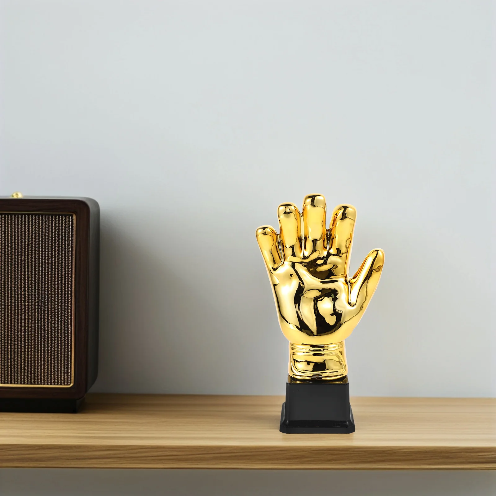 Gouden Handschoenen Voetbal Doelman Trofee Kleine Plastic Prijs voor Voetbal School Toernooien Amateur Liga's Plastic Trofee voor Kinderen