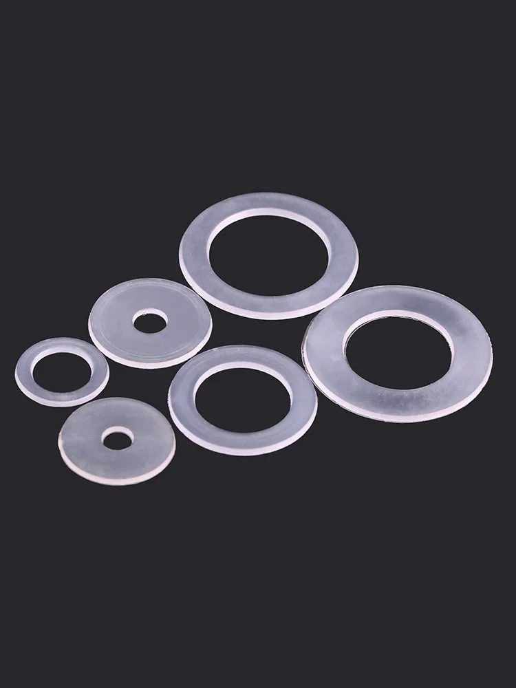 M3-M20 Nylondichtung, isolierende flache Dichtung aus weichem Kunststoff, runde Kunststoffring-Abstandshalter, flache Unterlegscheibe