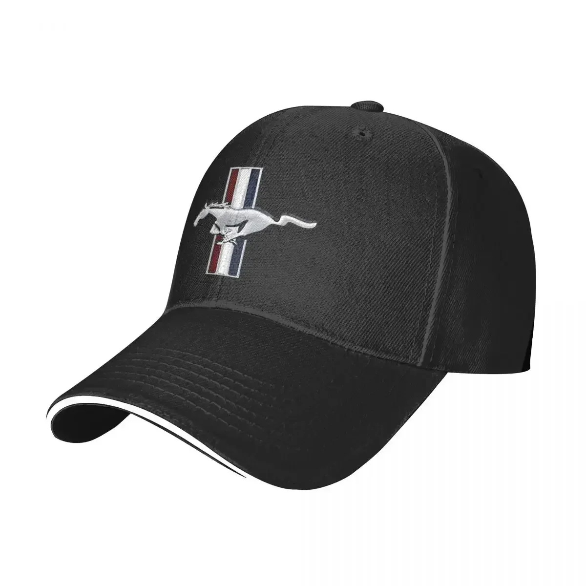 Classic Ford Mustang Logo Baseball Cap Hip Hop Sandwich Hat Unisex Style Adjustable Dad Hat Outdoor