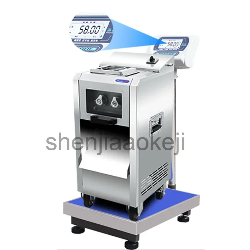 220 V elektrischer Fleischschneider, kommerzieller elektrischer Schredder, 220 kg/h, Multifunktions-Gemüse-Fleischschneidemaschine