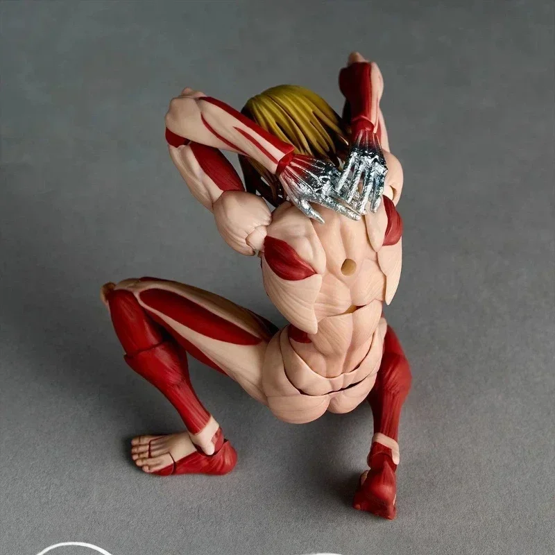 Nieuwe Ko Aanval op Titan Annie Leonhart Kaiyodo Revoltech Vrouwelijke Titan Vorm Action Figure Model Collectie Speelgoed Cadeau