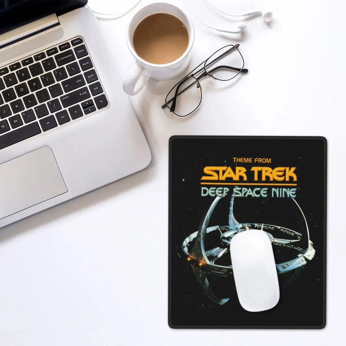 Stars Treks Deep Space Nine Space Station Mouse Pad Gamer PC Laptop Mats Keyboard Computer Gaming Office Accessories Desk Mat