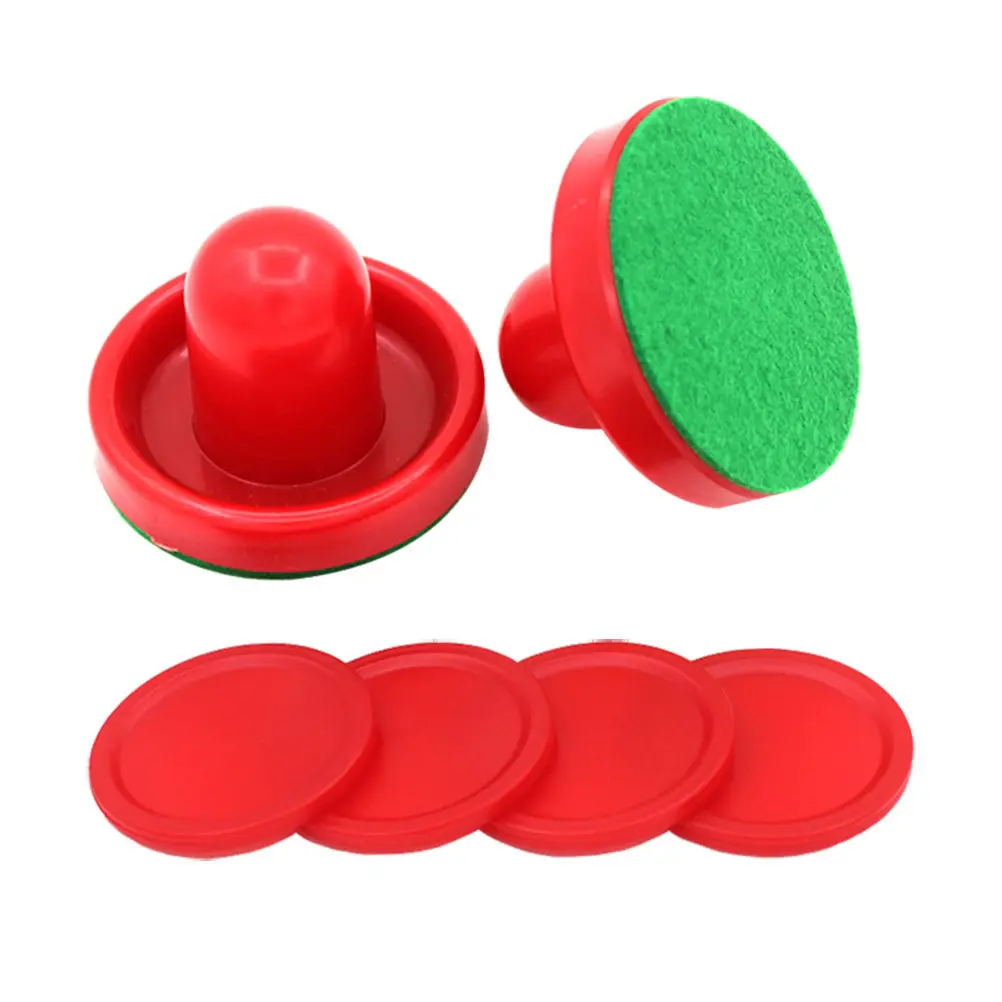 8Pcs Air Hockey Pucks Sliders and Pushers Kit for Game Room Competitive Play Hard Non-Brittle Material Smooth Table Protection