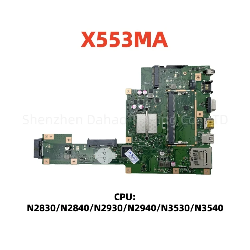 Placa base X553MA para ordenador portátil ASUS X553M F553M F553MA X553MA con CPU N2830 N2840 N2930 N2940 N3530 N3540 DDR3L