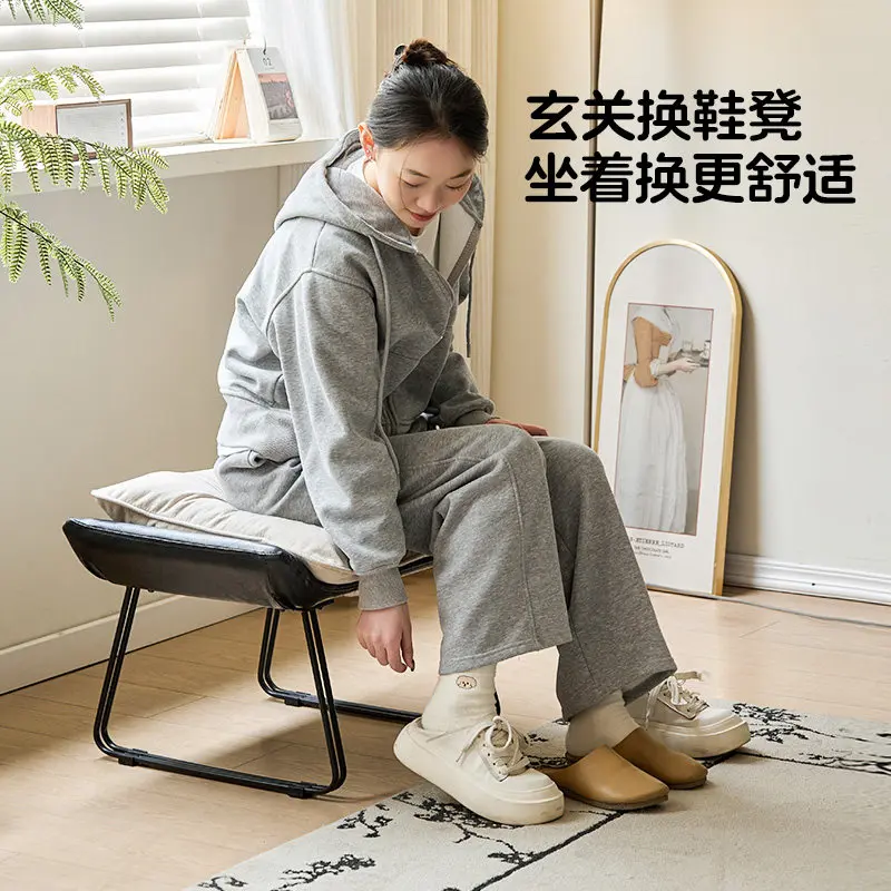 Dressing Tble Foot Stool Nordic Elegant Lounge Office Foot Stool Minimalist Portable Foot Rest Under Desk Balcony Furniture