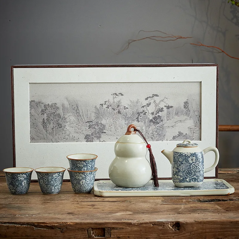 カンフーティーセット、高級実用的な手作りギフト、中国産カレーセラミックス