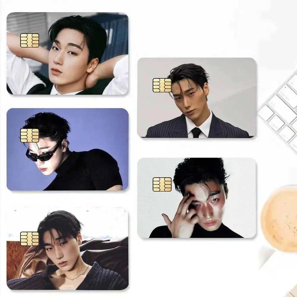 Choi S-San A-Ateez  Credit Card HD Stickers Game Card Decal Small Chip Waterproof Sticker Gift