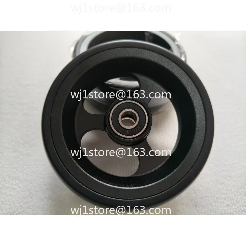 Universal Sports Wheelchair Aluminum Alloy 4/ 5inch Front Wheel  Accessories PU Outer Tire High Elasticity Wear-resistant