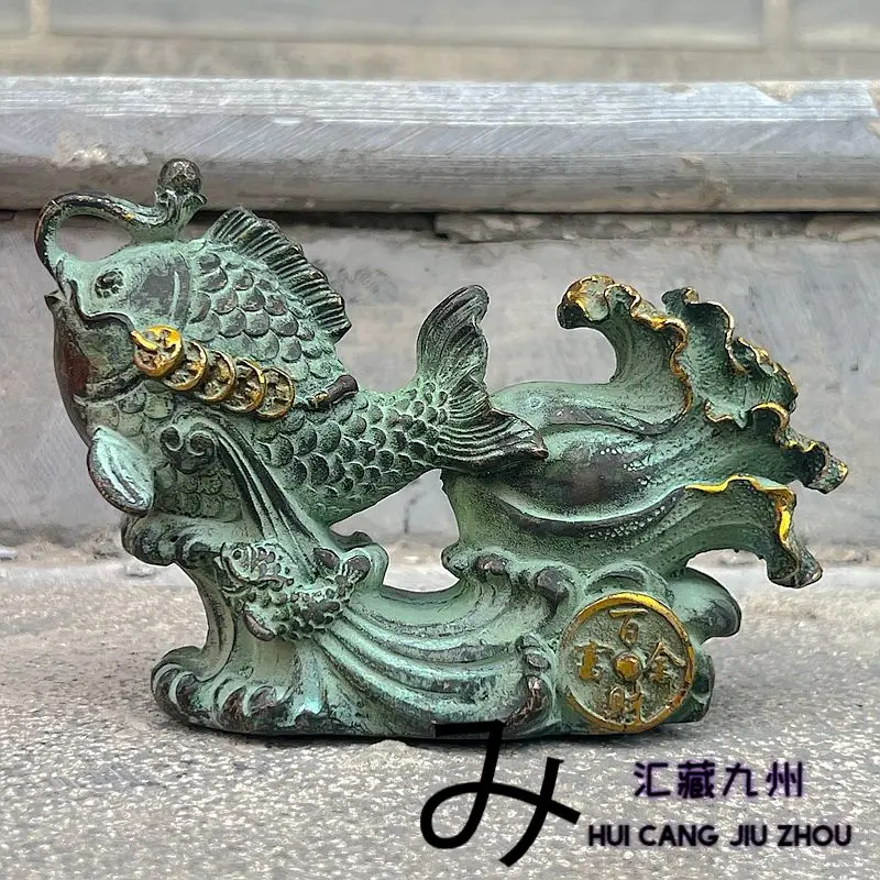 Retro Wealth Koi fish Cabbage  Ornament Decoration Tea Pet Figurines Desk Decor Accessories