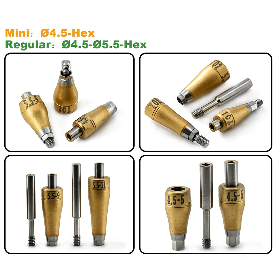 5pcs Set Titanium 3in1 Scan Body for Osstem Dental Implant CAD/CAM Digital Intraoral Scanbody Healing Abutment Transfer Coping