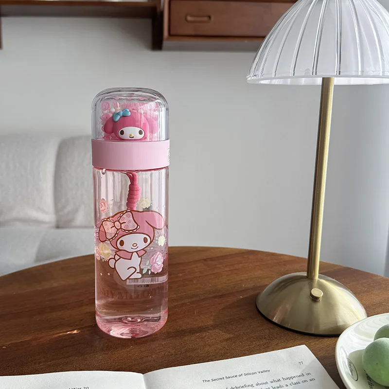 1 قطعة كوب ماء لطيف كوب بلاستيكي لطيف محمول عالي المظهر مستوى الماء #4