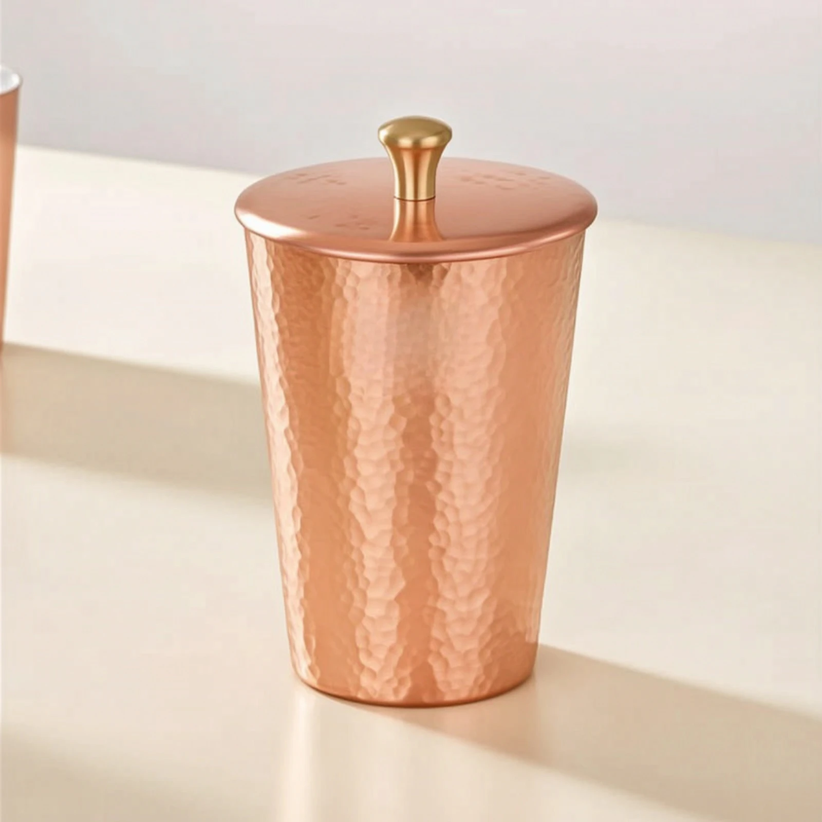 Coffee Grounds Receiving Cup Copper Scenting Cup Vessel Compact Tactile for Baristas, Pour-over Setups