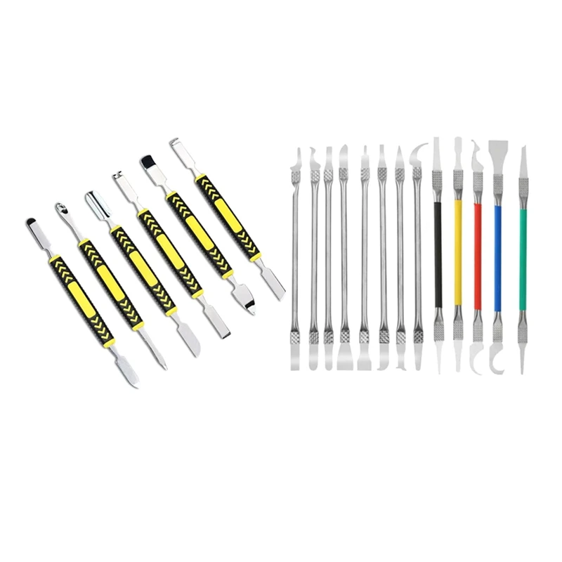 Electronics Opening Pry Tool Repair Kit With IC Chip Repair Tools Thin Blade CPU Remover BGA Maintenance Knife Durable 19 Pieces