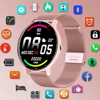 2025 ZL02 reloj inteligente para mujer pantalla completamente táctil reloj deportivo IP67 impermeable Bluetooth para Android iOS reloj inteligente femenino