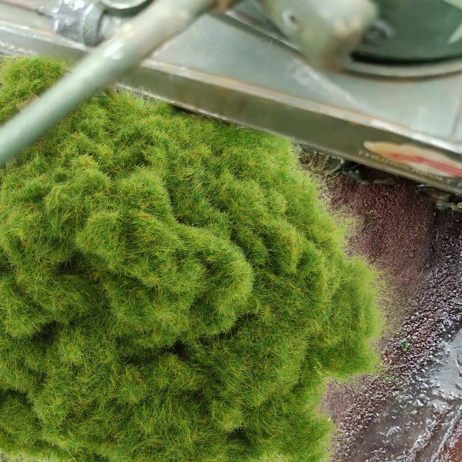 9Pcs DIY Static Grass Powder Multiple Green Colors Dry Grass Shades Miniature Sand Table Scenery Materials for Crafting Railroad