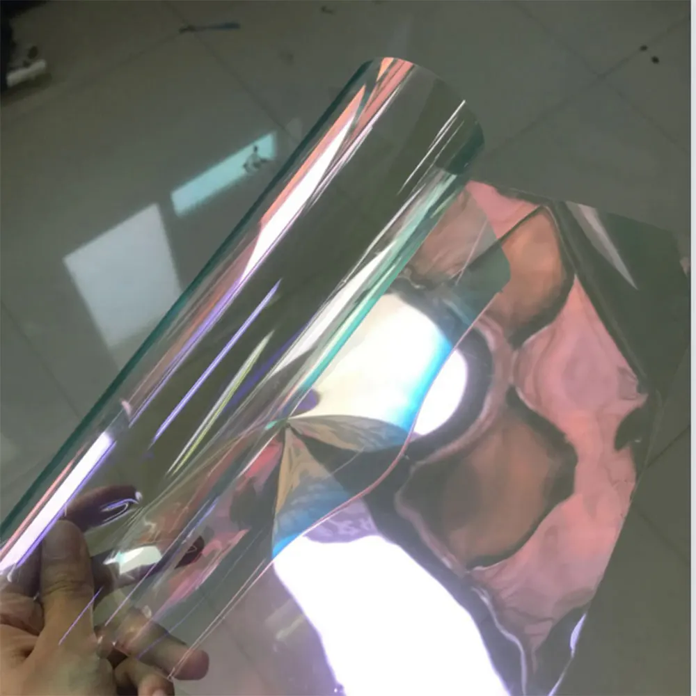 52x150/300CM Car Rear Window Side Windshield Solar Insulation Super Violet Light RUBY Chameleon Tint VLT 84% Windscreen Foils