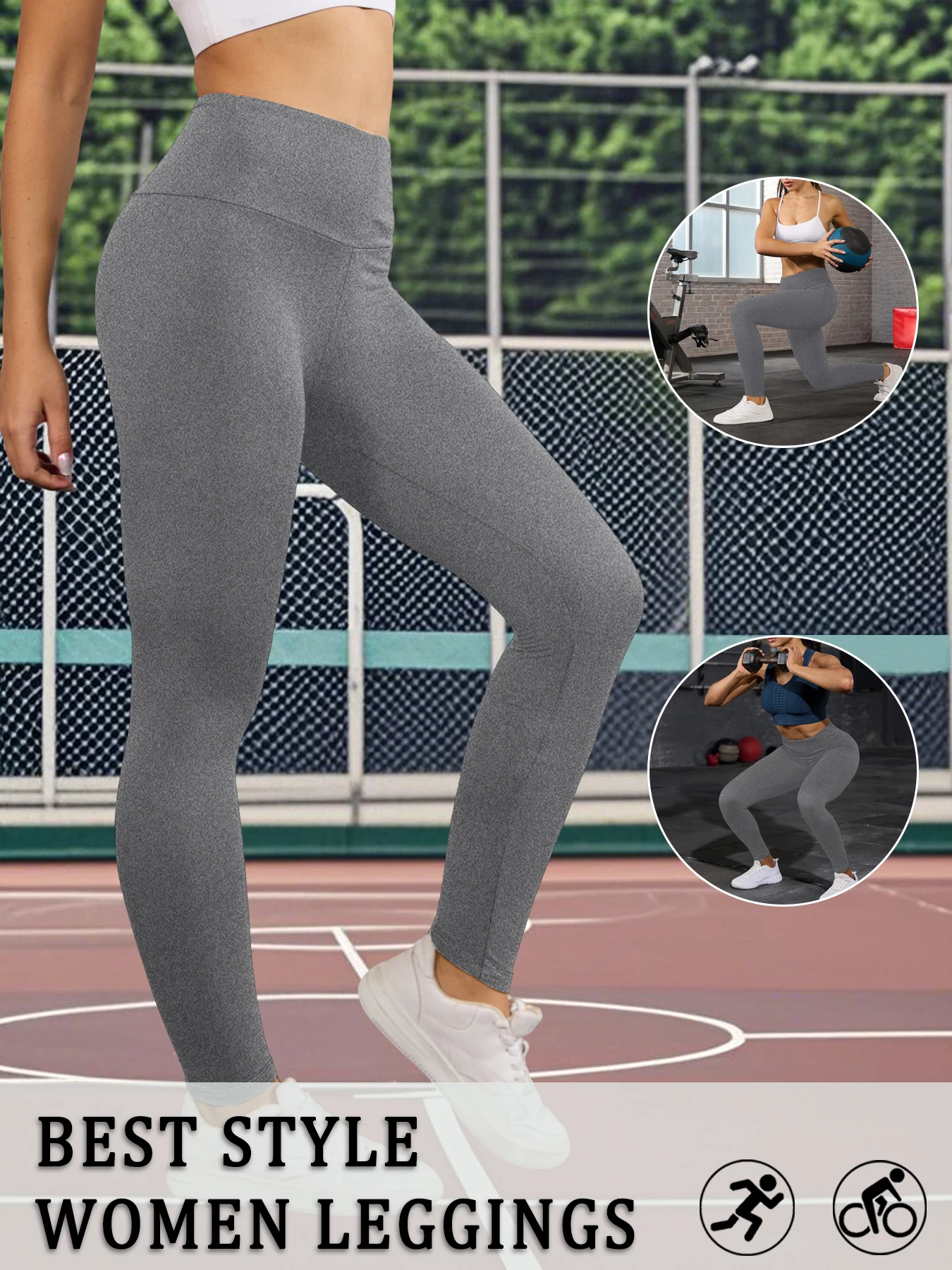 سراويل ضيقة نسائية عالية الخصر فائقة النعومة مقاس كبير، مثالية للتمرين والجري واليوجا وملابس كاجوال مريحة