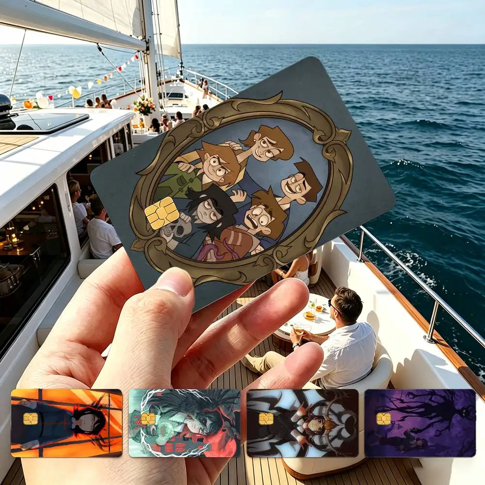 A-Anime Haunted Hotel Credit Card HD Stickers Small Chip Waterproof Sticker Game Card Decal Gift