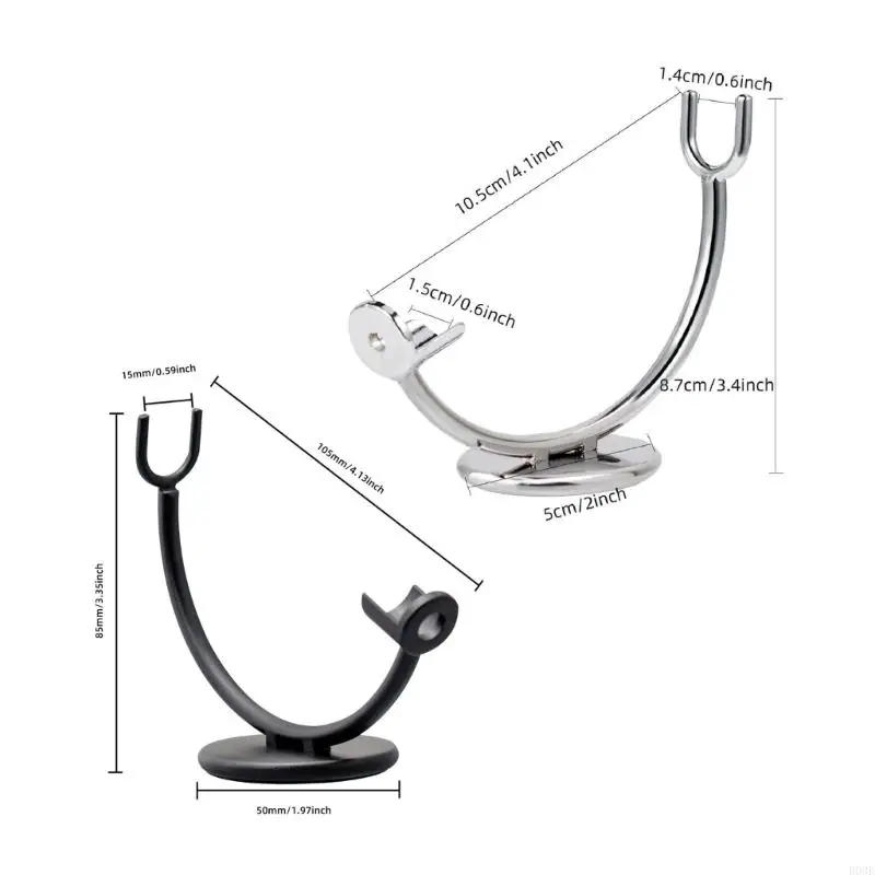 Robuster Rasiererhalter aus Metall für den Nass- und Trockenbereich mit ergonomischer Form und praktischer Größe. Permanenter – Detail 6