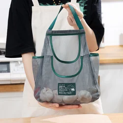 Terylene Hanging Storage Bags Large Capacity Portable Multifunctional Tote Bag Multi-purpose Kitchen Wall Hanging Net Kitchen