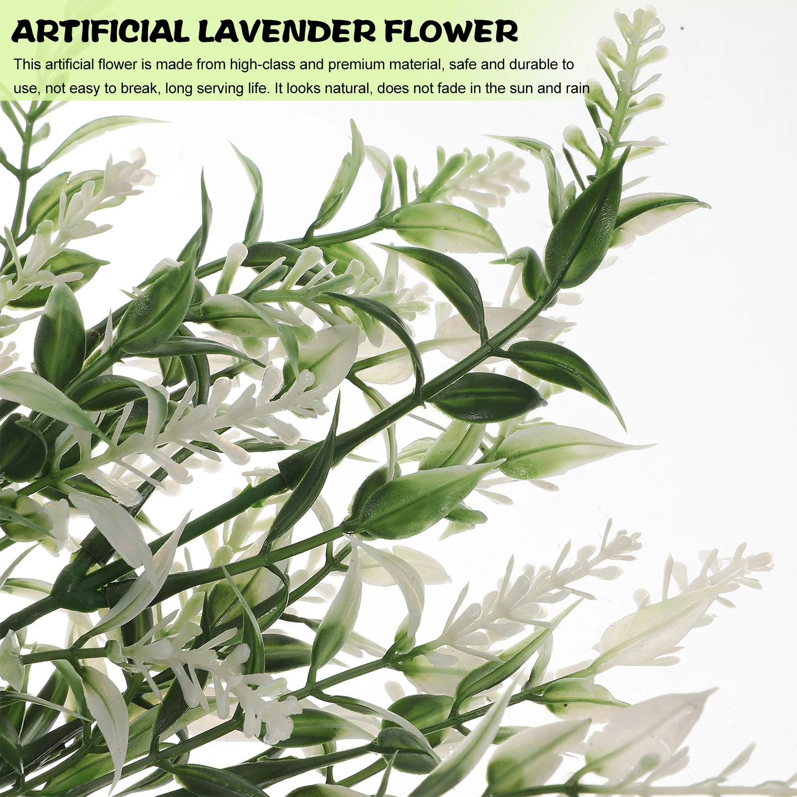 

8pcs Artificial Flower Bouquets Lavender Wedding Arrangements Decor Faux Plants Elegant Simulation Home Office Party Ornament
