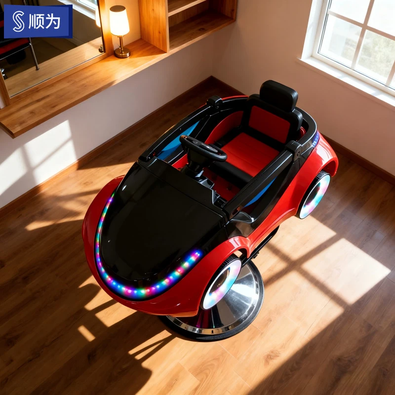 New Shark-Themed Children'S Cutting, Barber Shop, Hair Salon, Kids' Musical Cartoon Car Toy
