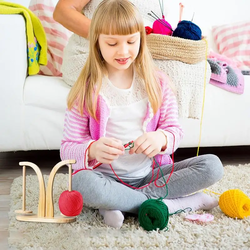360 Degree Rotation Yarn Holder Spinnings Knitting Tools Crochet Yarn Holder Rotating Magnetic Thread Spool Wool Ball Winder