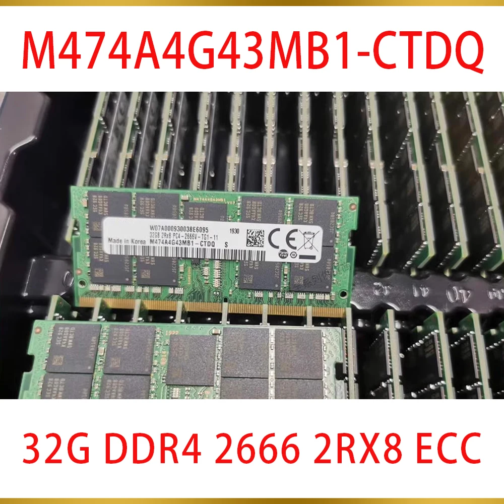 1 шт. для Samsung 32 ГБ 32G DDR4 2666 2RX8 ECC рабочая станция ноутбука памяти M474A4G43MB1-CTDQ