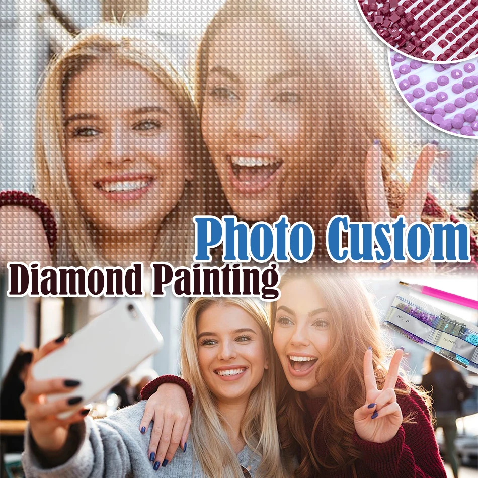 

RUOPOTY Photo Custom 5D Diamond Painting Full Round/Square Drill Home Craft Kit DIY Diamond Mosaic Diamond Kit Decor For Home