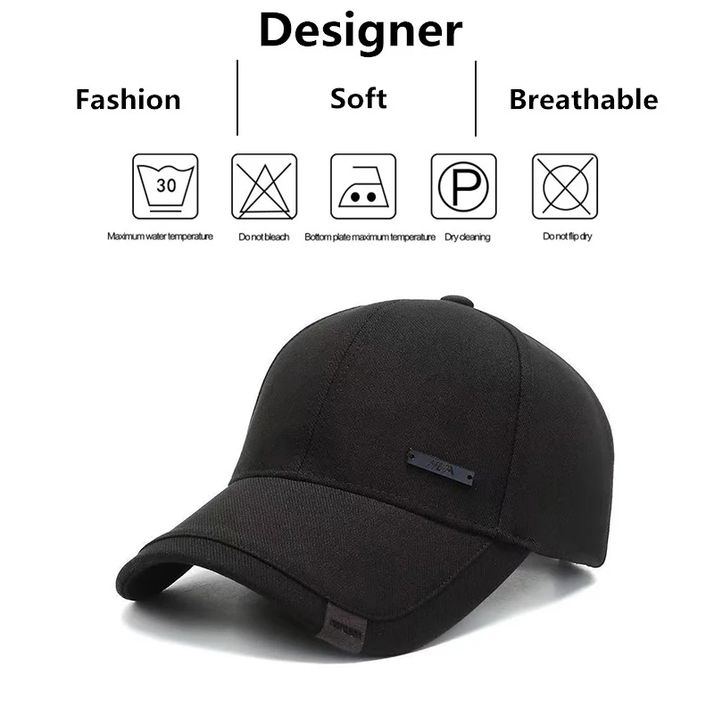 Unisex Hua Label Baseball Caps Hip Hop Cap Spring and Autumn Outdoor Adjustable Casual Hats Sunscreen Hat