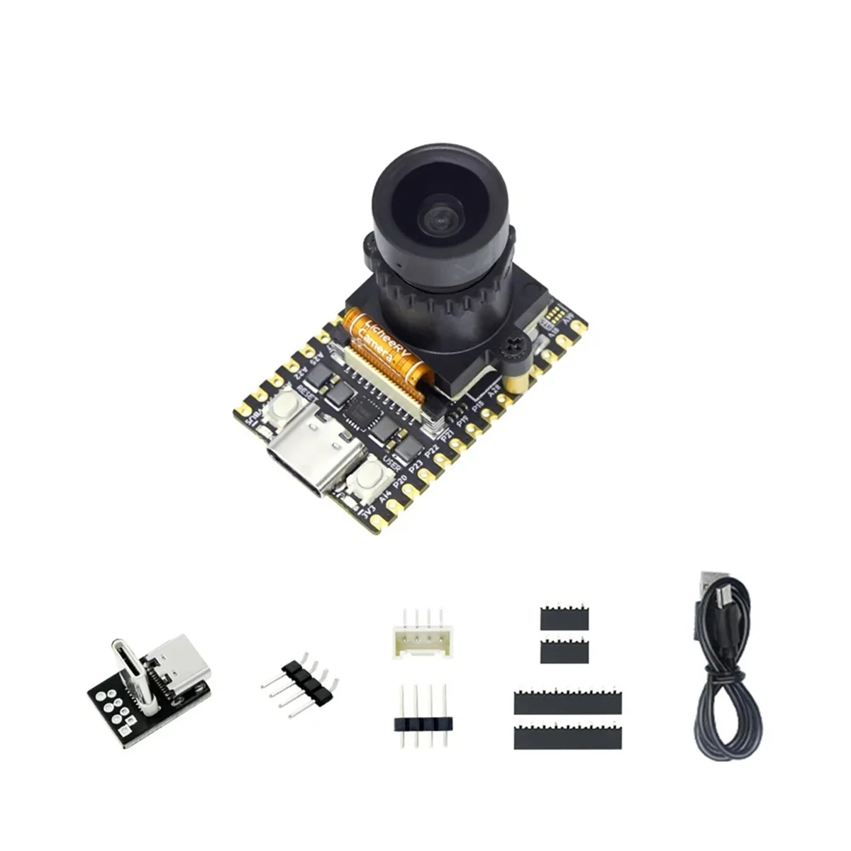 

MaixCAM Lite Development Board Kit NPU RISCV AI Visual Audio WIFI6 SG2002 with 400W HD Camera Support Python/C++ A