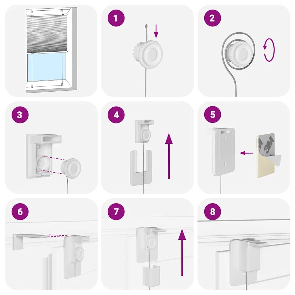 متجر Plissé Anthracite 75X100 cm Largeur Du Tissu 74,4 cm