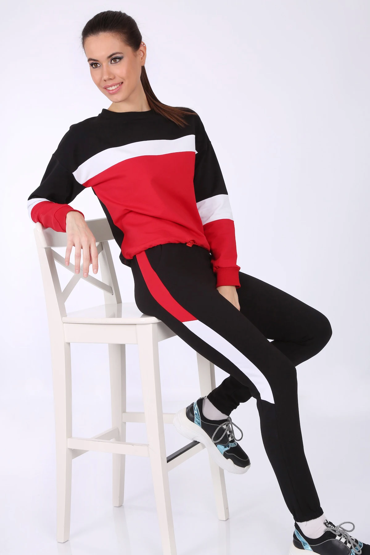 Tracksuit TakımKapüşonlular Large Size Sweater Women Pullover Gothic Autumn 2021 Women 'S Clothing Long-Sleeve Top Худи