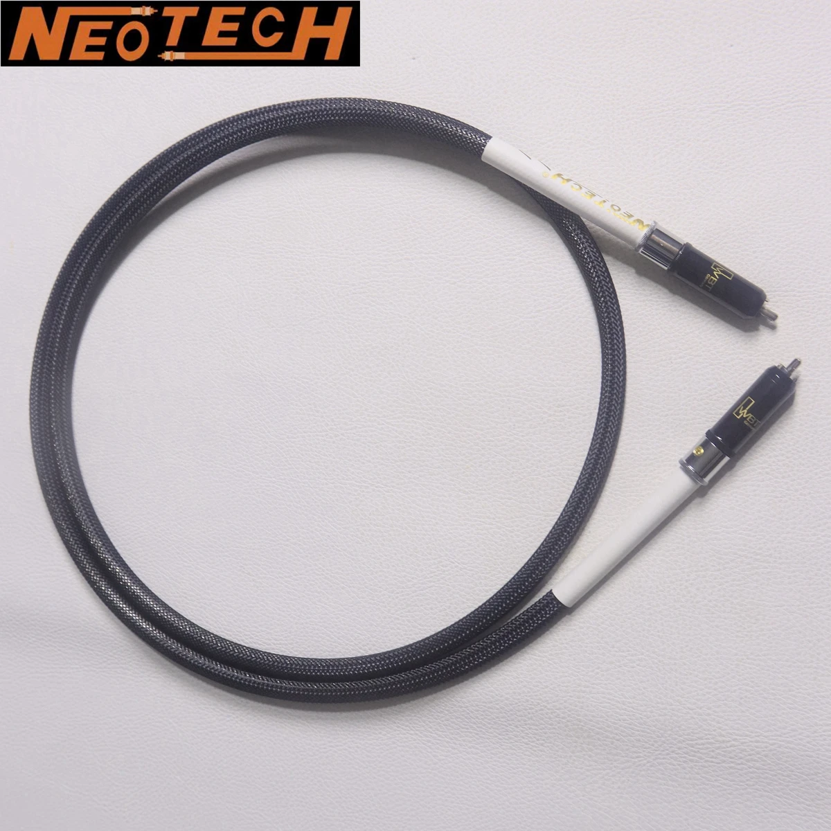 1pcs NEOTECH flagship audio Coaxial Cable OCC silver-plated HiFi 75ohm AES/EBU digital cable with WBT 0152ag RCA plug