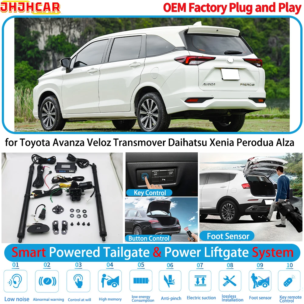 for Toyota Avanza Veloz Transmover Daihatsu Xenia Perodua Alza Powered Tailgate Power Liftgate Tailgate Power Lift Gate Trunk