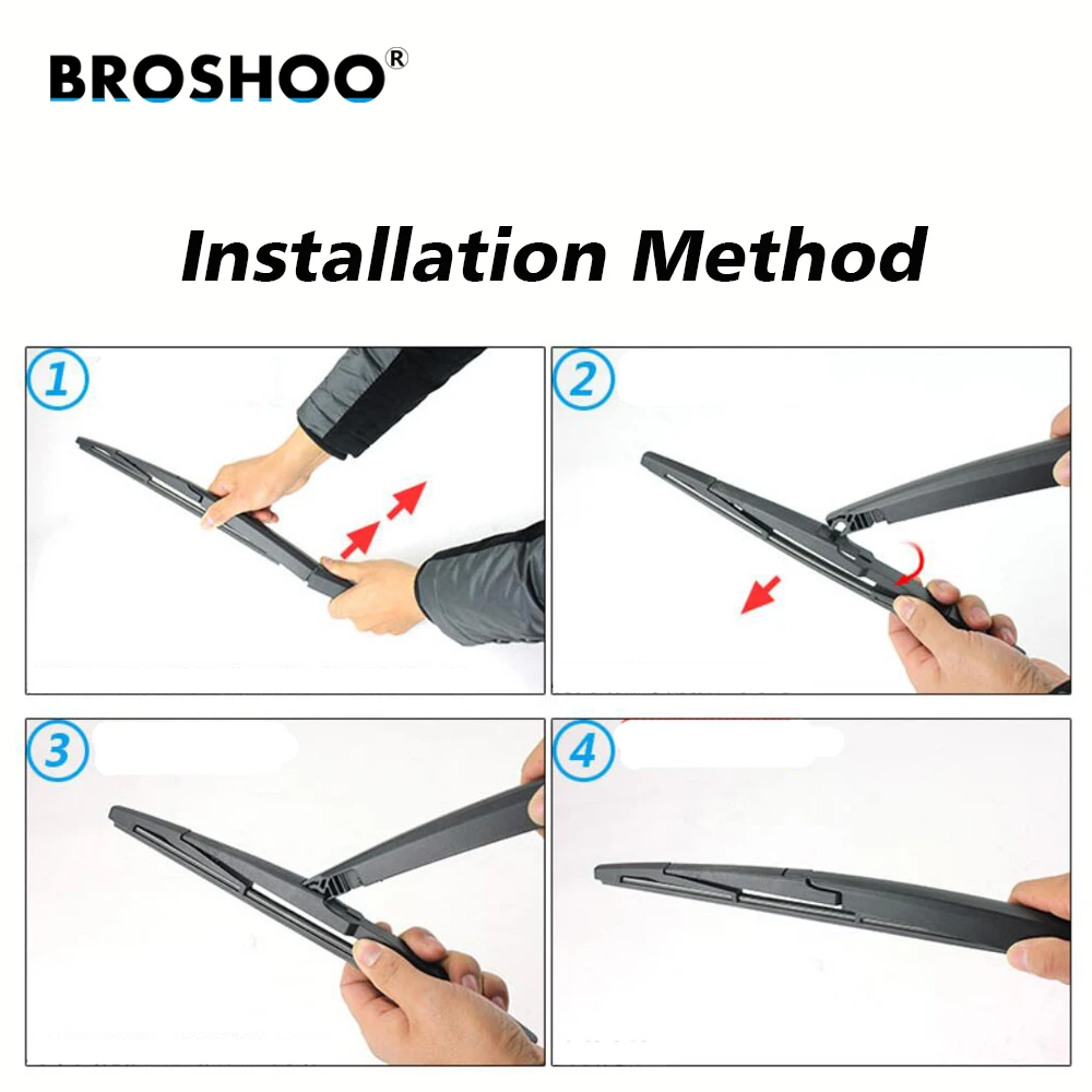 BROSHOO Car Rear Wiper Blade Blades Back Windscreen Wiper Arm For Suzuki Liana A6 Hatchback (2006 Onwards) 305mm,Car Styling