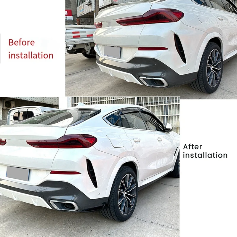 Difusor de lábios traseiro do amortecedor traseiro do carro, avental do divisor Winglet, spoiler para BMW X6 G06 M Sport 2020-2022