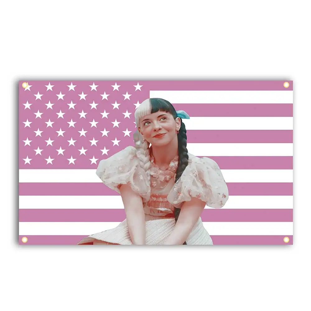 Melanie Martinezs USA Flag 3x5fts 2x3fts Pop Singer Home Decor Wall Hanging Dorm Backdrop Party Concert Banner