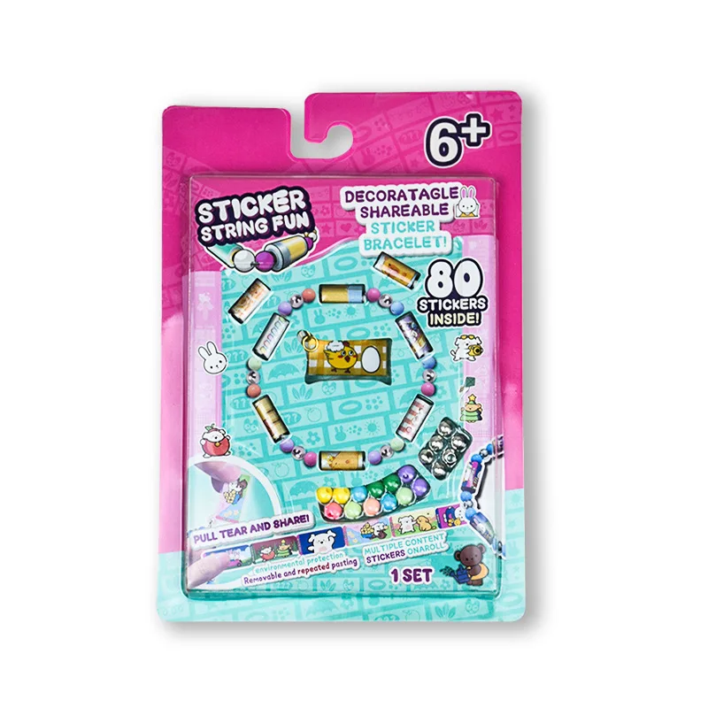 STICKI Rolls Sticki Bands - Wearable or Shareable Sticker Bracelet , Includes 160 Mini Stickers | Over 1000 Sticker Designs
