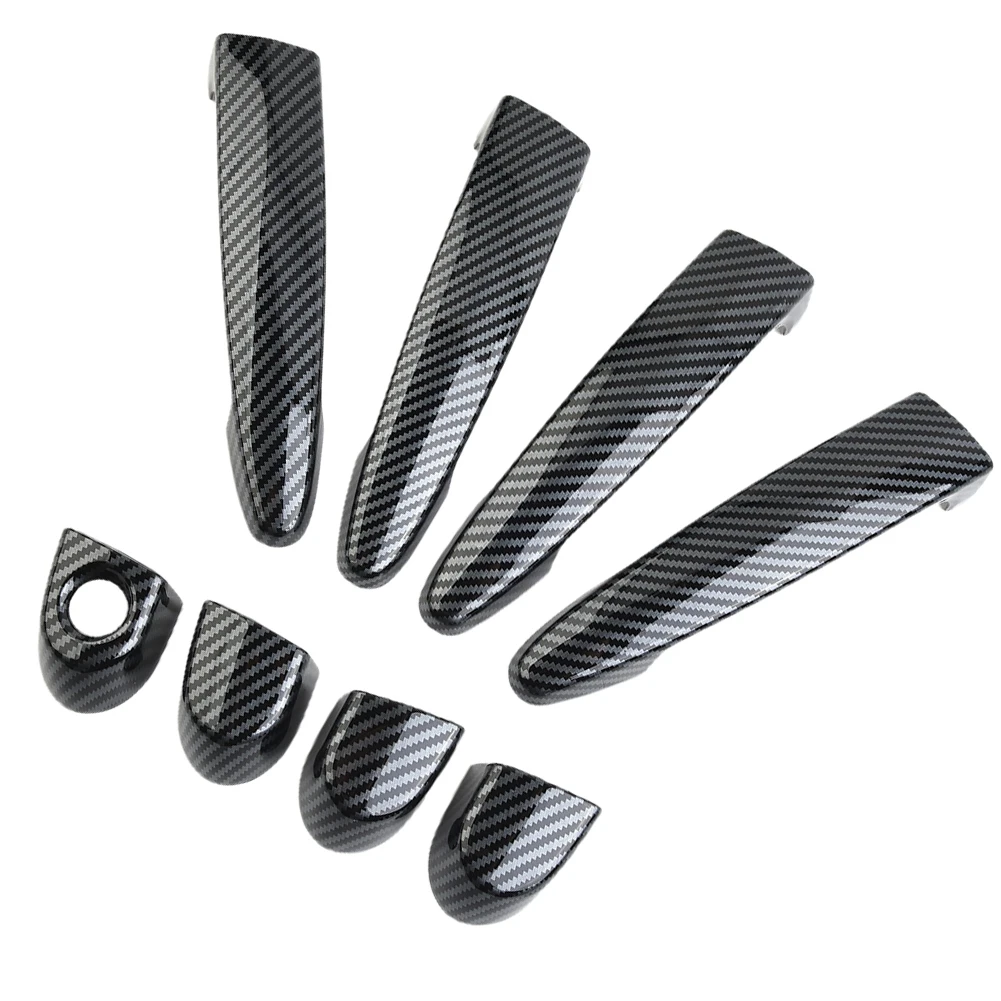 4 X Car Door Handle Cover Carbon Fiber Style Trim For BMW E87 /E90 /E91 E92 E93 F30 X1 X2 X3 X4 X6 Exterior Access