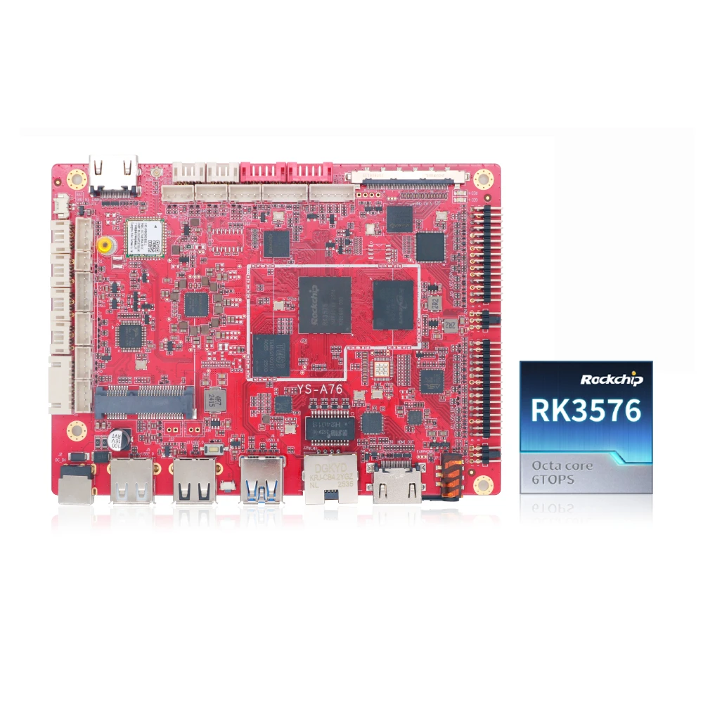 RK3576 Board 14 SBC ARM Development Board Dual LVDS EDP 4K  Embedded Motherboard for Double