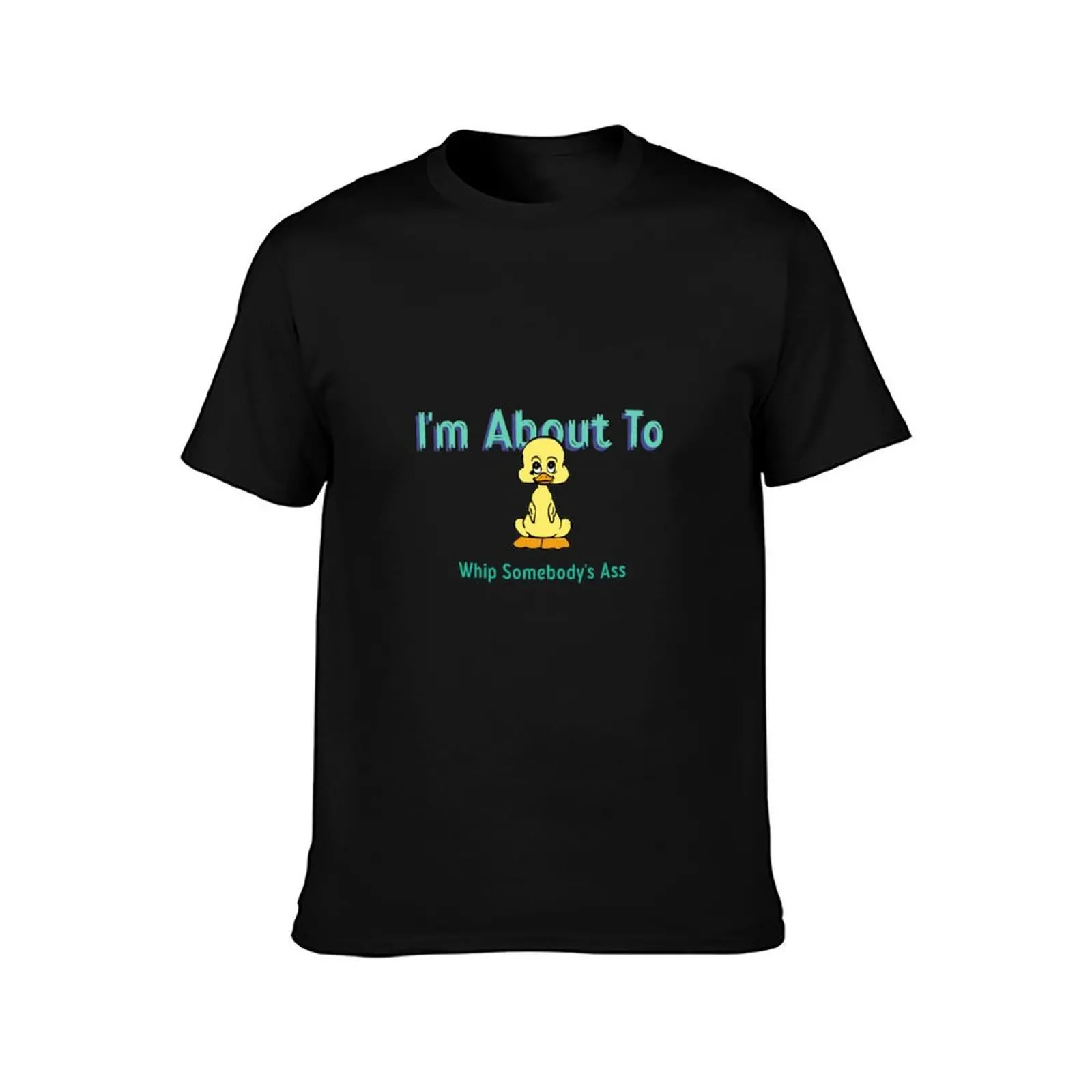 Cute Duck About To Whip Somebody's Ass T-Shirt Minimalist Graphic Tee Shirt T-Shirt
