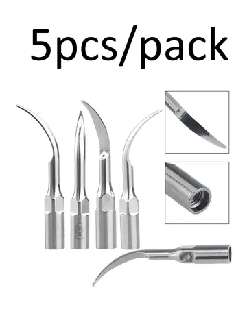 5Pcs Dental Ultrasonic Scaler Tip Scaling Periodontics Endodontics Fit EMS Woodpecker Teeth Whitening Tools