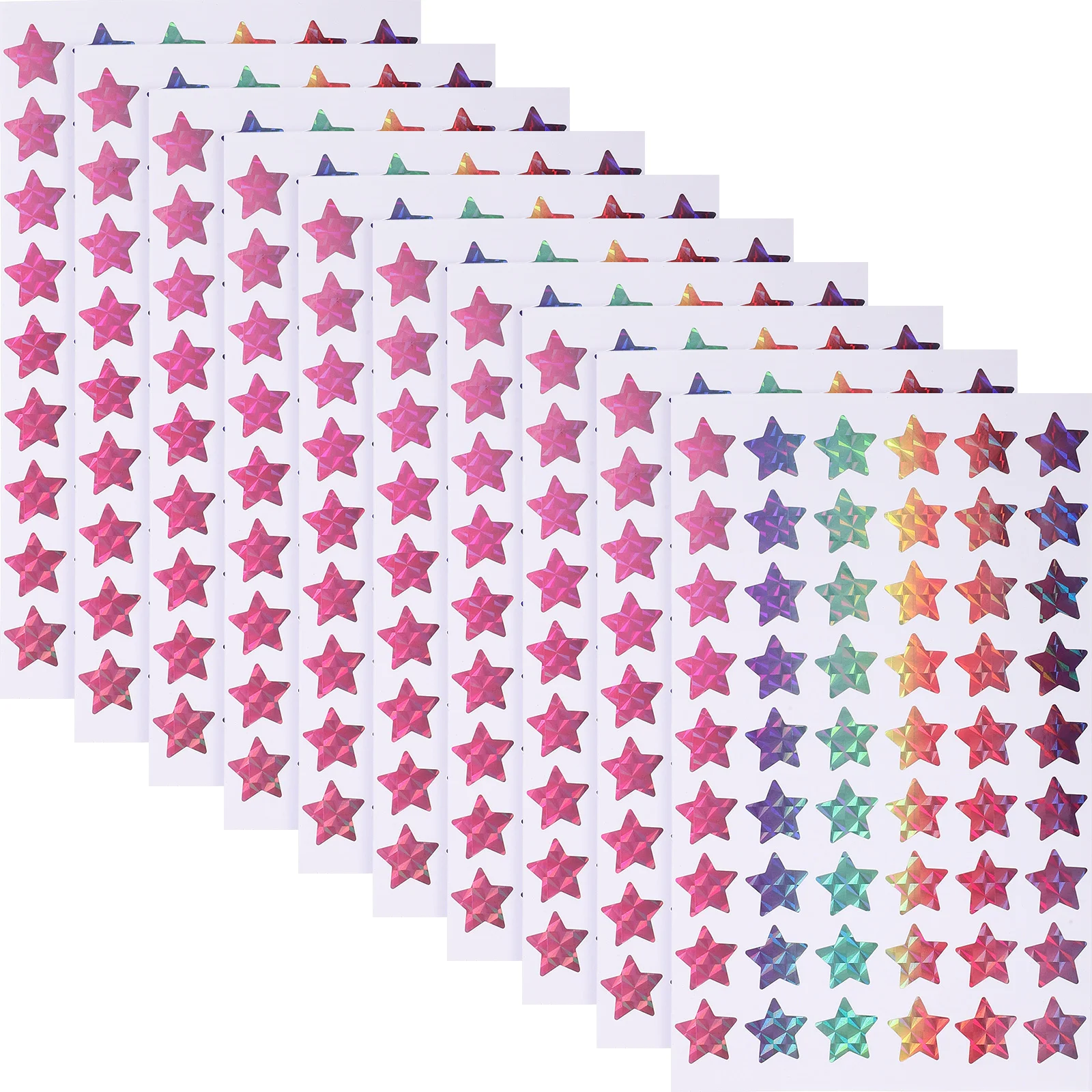 20 ورقة ملصقات على شكل نجمة صغيرة قابلة للإزالة على شكل نجمة خماسية ملصقات مكافأة لتسميات تحفيز الفصول الدراسية في رياض الأطفال