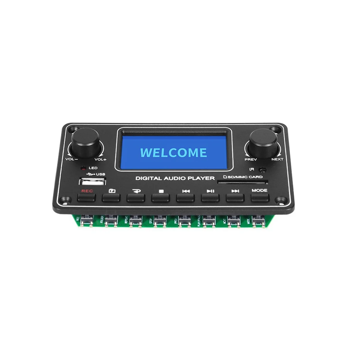 Papan dekoder Audio Digital Bluetooth, modul pemutar MP3 LCD 28x64 Tampilan Bluetooth TDM157 USB SD BT FM untuk penguat rumah mobil