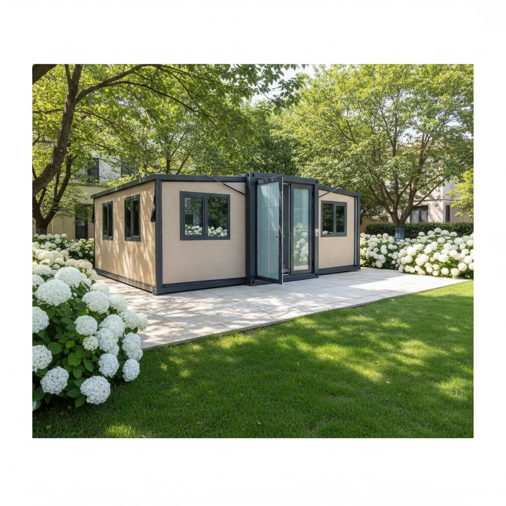 Expandable Modular Foldable Prefab Container House with Steel Frame for Hotel Use Portable Tiny Home Modern Design